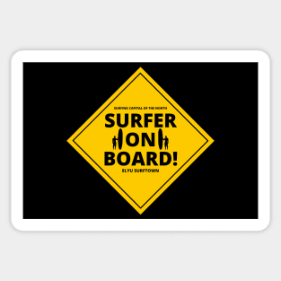 SURFER ON BOARD - CAR/MOTOR BIKE STICKERS 2 AND MORE Sticker